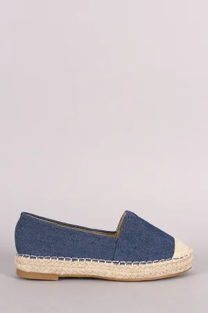 Loafer Money-saving Denim Flat Braided On Slip Espadrille Worth the price