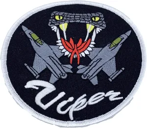 Lockheed Martin® F-16 Viper Patch – Plastic Backing/Sew on, Officially Licensed