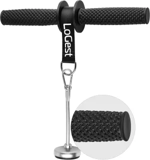 LoGest Forearm Blaster - Forearm Wrist Roller - Training Forearm Workout Equipment - Steel Core with Rubber Non Slip Handles - Build Muscle & Strengthen Target Areas & Grip Use Forearm Strengthener
