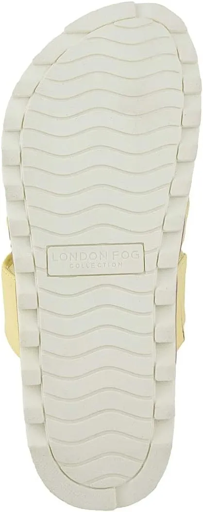 LONDON FOG Womens Noome Comfort Platform Sandal Stretch Fabric Comfort Womens Sandals