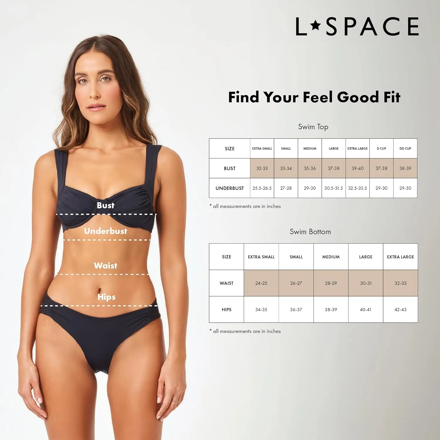 L*Space Aspen Bikini Top for Women, Minimal Support and Coverage, Pop-Seam Color Blocking, Fully Adjustable Ties