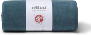 Manduka eQua Yoga Mat Towel - Quick Drying Microfiber, Lightweight, Easy for Travel, Use in Hot Yoga, Vinyasa and Power, 72 Inch (182cm)