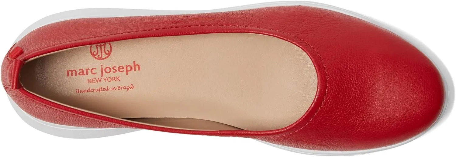 Marc Joseph New York Women's Comfort Slip On Leather Lightweight Loafer Flat