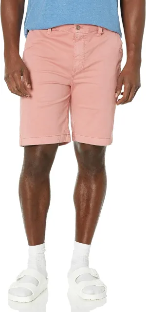 Margaritaville Men's Sun-Bleached-Cotton Shorts with Button/Zipper Waistband Closure