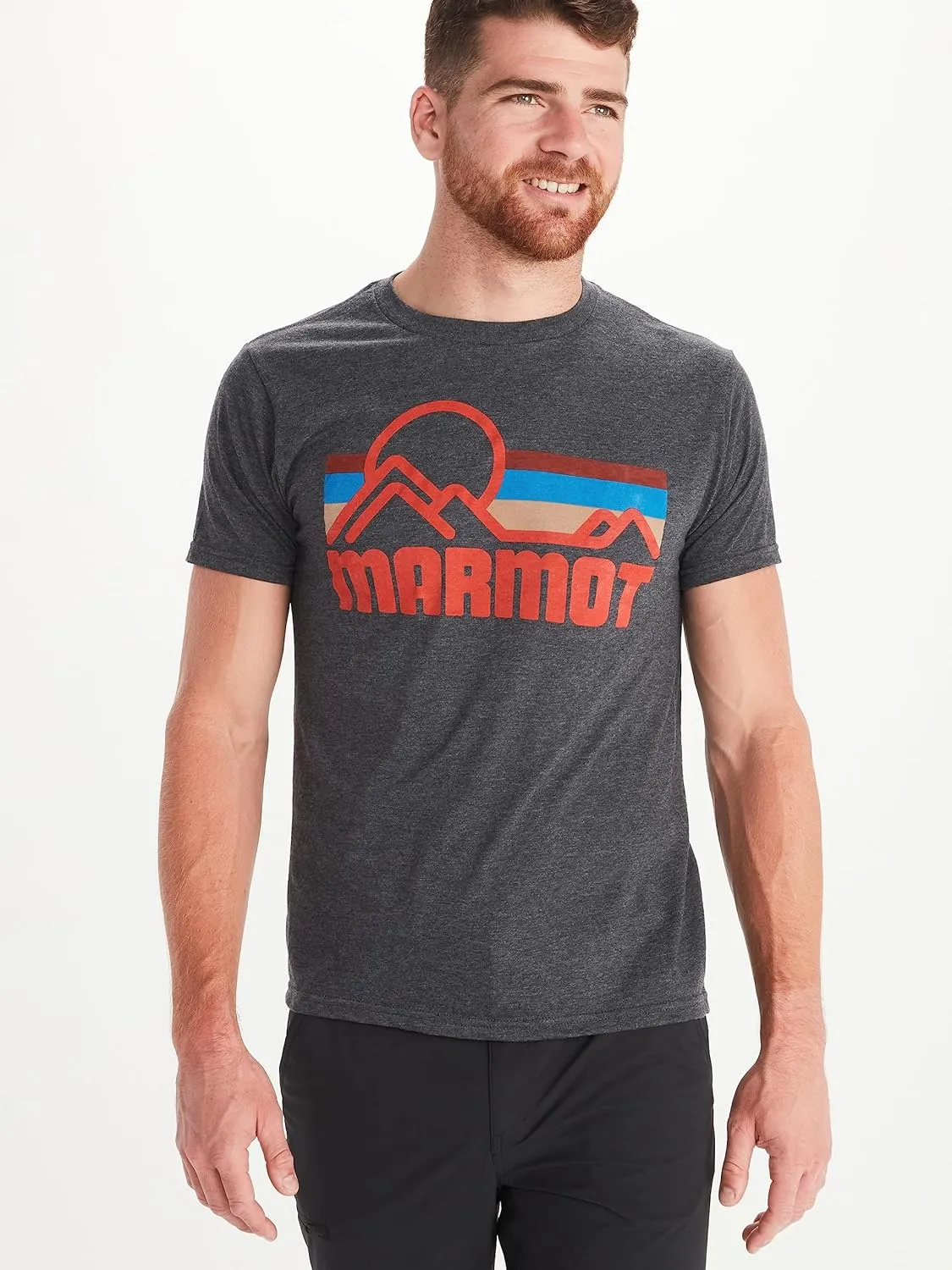 MARMOT Men's Coastal Short-Sleeve T-Shirt - Screen Printed Graphic on Soft, Breathable, Eco-Friendly Cotton/Poly Blend