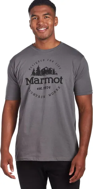 MARMOT Men's Logo T-Shirts - Printed Graphic on Cotton Tee