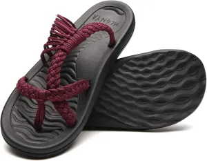MEGNYA Women's flip Flops Sandals Arch Support, Comfortable Walking Sandals, Water Sandals Perfect for The Beach/Long Walks/Poolside