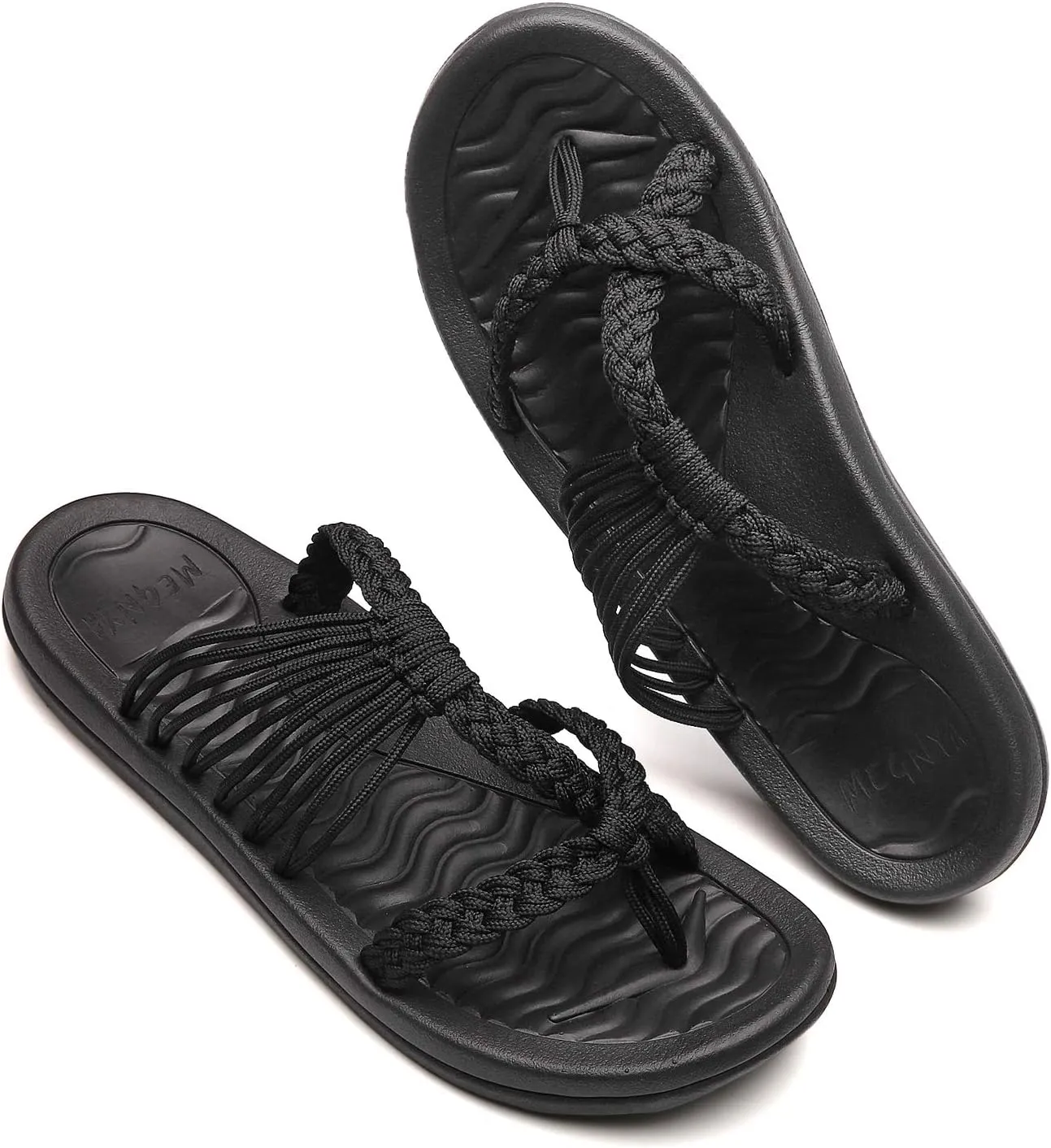 MEGNYA Women's flip Flops Sandals Arch Support, Comfortable Walking Sandals, Water Sandals Perfect for The Beach/Long Walks/Poolside
