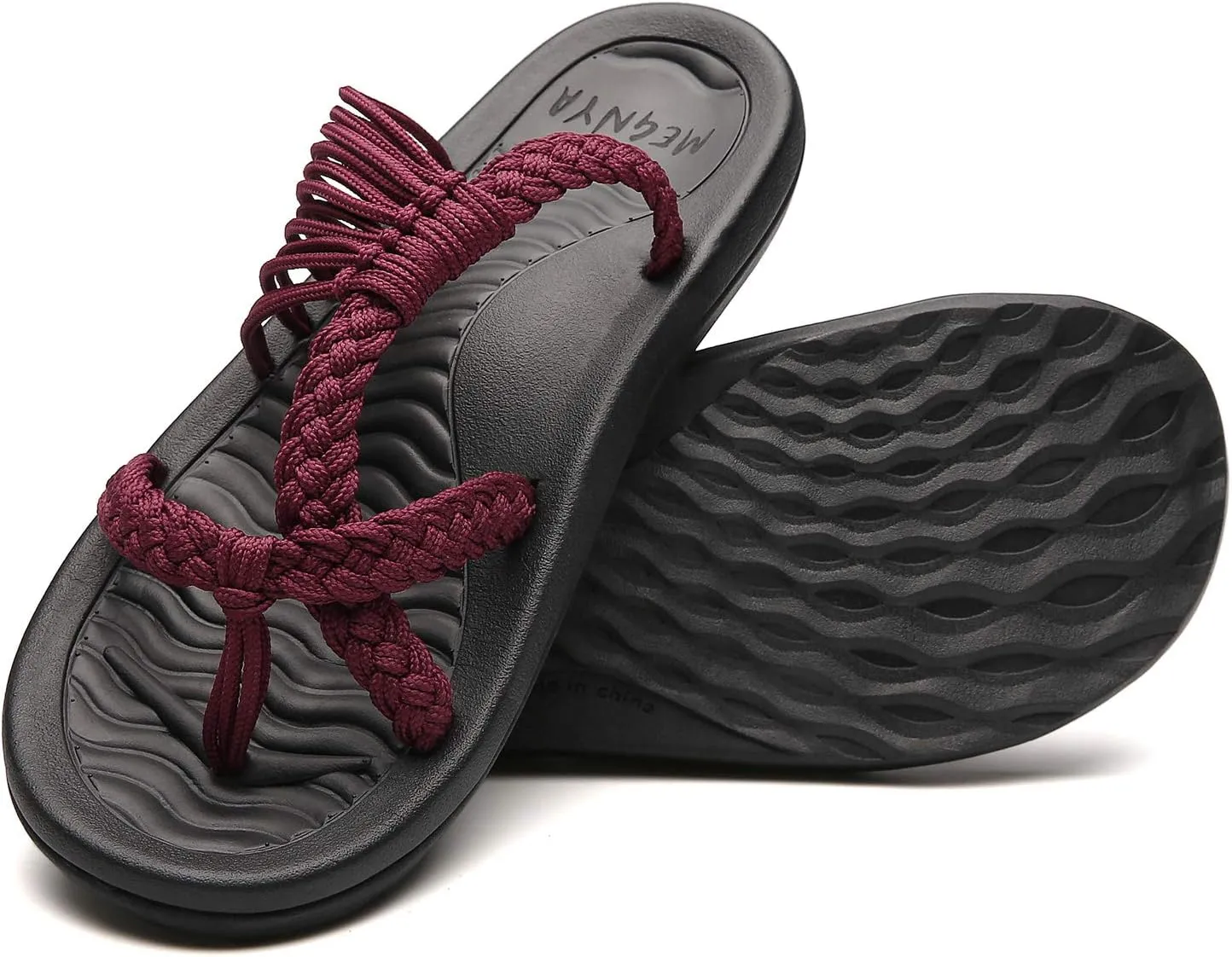 MEGNYA Women's flip Flops Sandals Arch Support, Comfortable Walking Sandals, Water Sandals Perfect for The Beach/Long Walks/Poolside