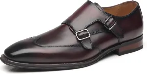 Men Dress Shoes Lace Up Oxford Classic Plain Toe Modern Formal Leather Shoes for Men