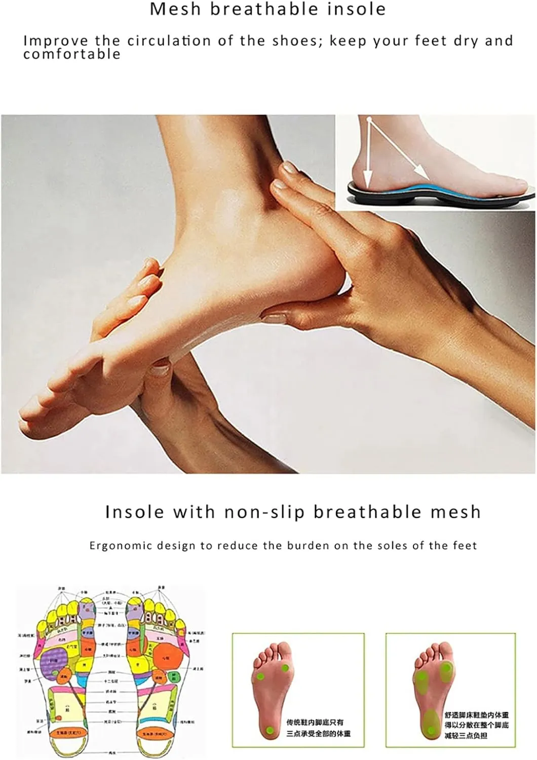 Men Mesh Breathable Diabetic Slippers, Comfy Adjustable Flat Feet Edema Foam Slippers, Lightweight Wide Memory Non Slip Indoor Outdoor Open Toe ls