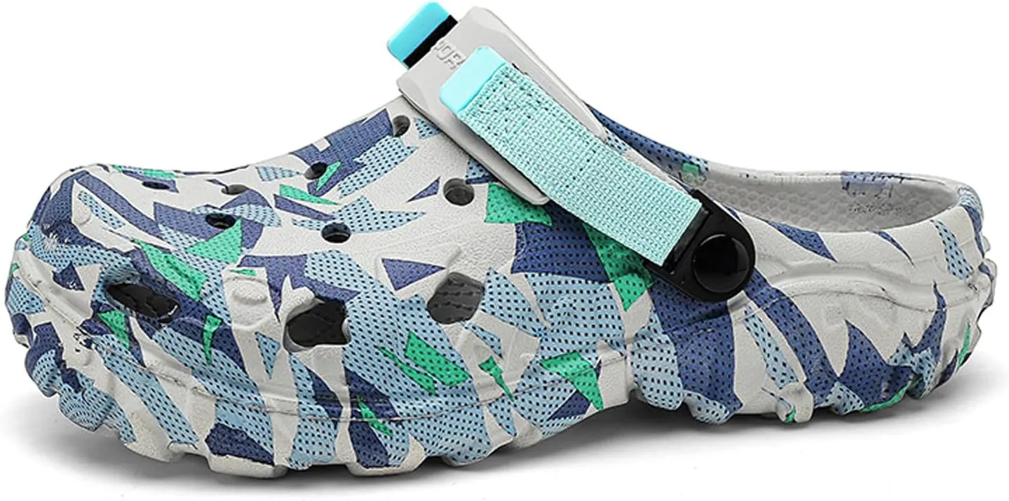 Men Slip On Garden Clogs Shoes: Summer Beach Sandals - Non Slip Outdoor Classic Slippers