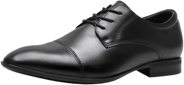 Men's Breathable Brogue Oxfords Shoes - Genuine Leather Lace Up Dress Shoes for Business Casual