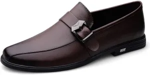 Men's Classic Slip-on Loafers Mens Casual Business Formal Oxford Shoes Men Wedding Faux Patent Derby Shoe