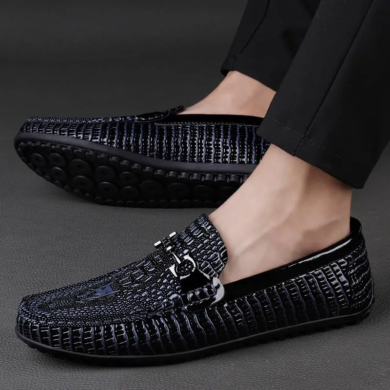 Men's Dress Shoes Slip-On Formal Leather Loafers Shoes for Men Fashion Classic Low Oxfords Shoes