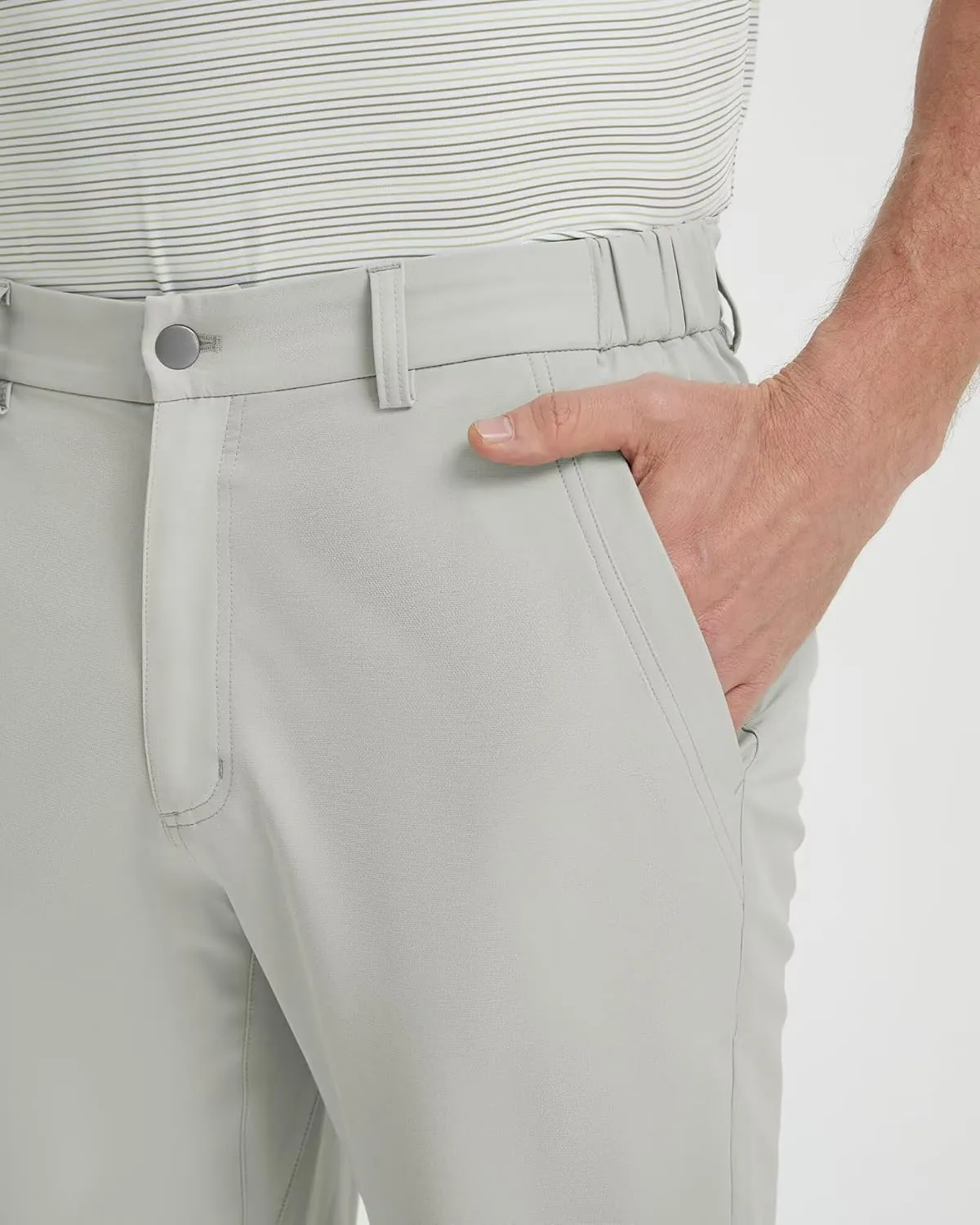 Mens Golf Pants Stretch 30"/32"/34" Water-Resistant Lightweight Stretch Casual Flat Front Dress Pants with 5 Pockets