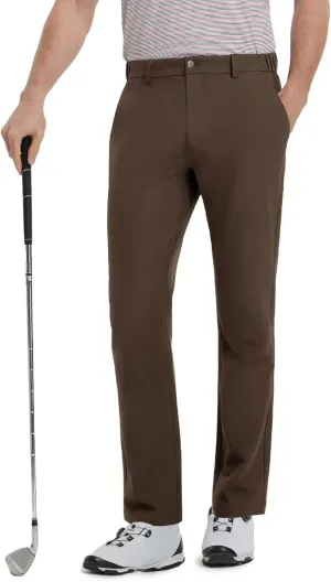 Mens Golf Pants Stretch 30"/32"/34" Water-Resistant Lightweight Stretch Casual Flat Front Dress Pants with 5 Pockets