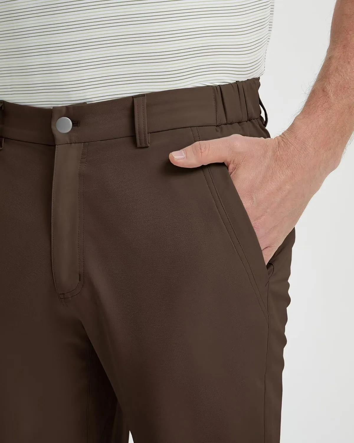 Mens Golf Pants Stretch 30"/32"/34" Water-Resistant Lightweight Stretch Casual Flat Front Dress Pants with 5 Pockets