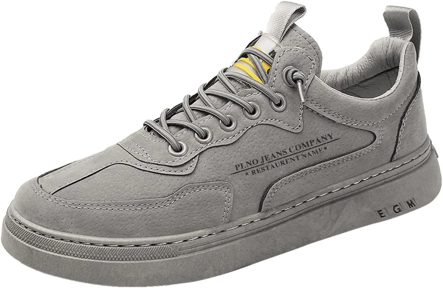 Men's Lace Up Memory Foam Sneakers Breathable Elastic Fly Woven Mesh Sneaker Athletic Fashion Sneakers for Men