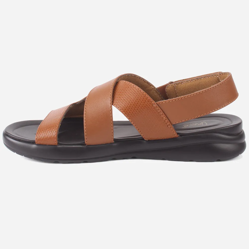 Mens "Rayan" Leather Comfy Casual Sandals