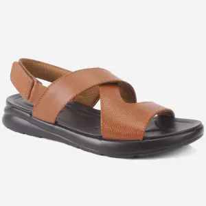 Mens "Rayan" Leather Comfy Casual Sandals