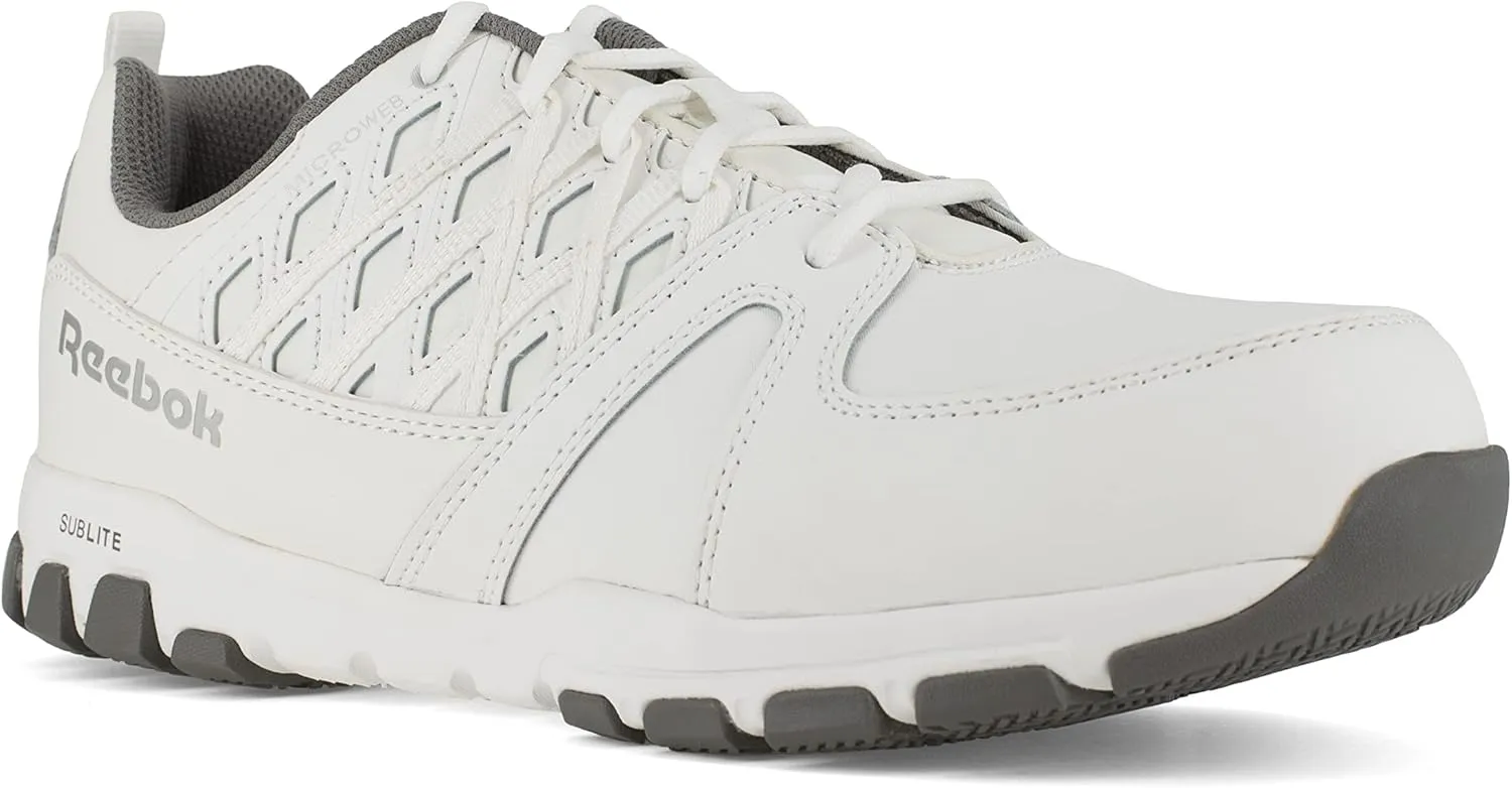 Men's Rb4443 Sublite Athletic Work Steel Toe Shoe White Safety