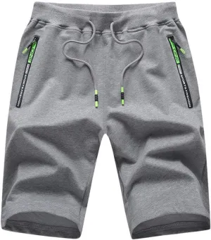 Mens Shorts 5 Inch Men's Solid Lightweight Athletic Sport Running Shorts with Drawtring Workout Gym Shorts Training