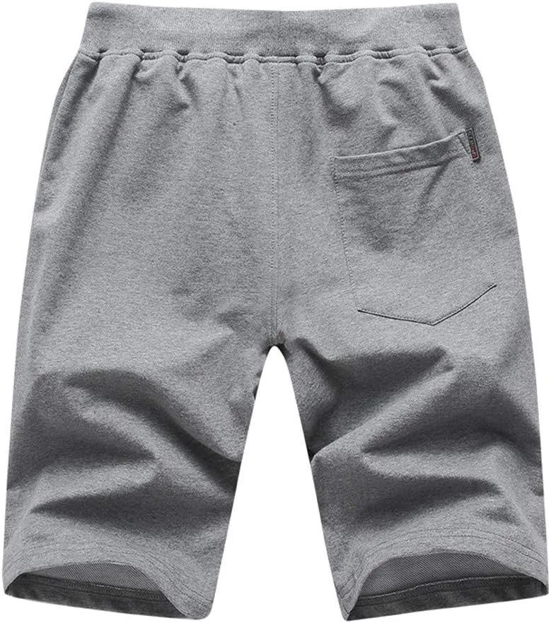 Mens Shorts 5 Inch Men's Solid Lightweight Athletic Sport Running Shorts with Drawtring Workout Gym Shorts Training