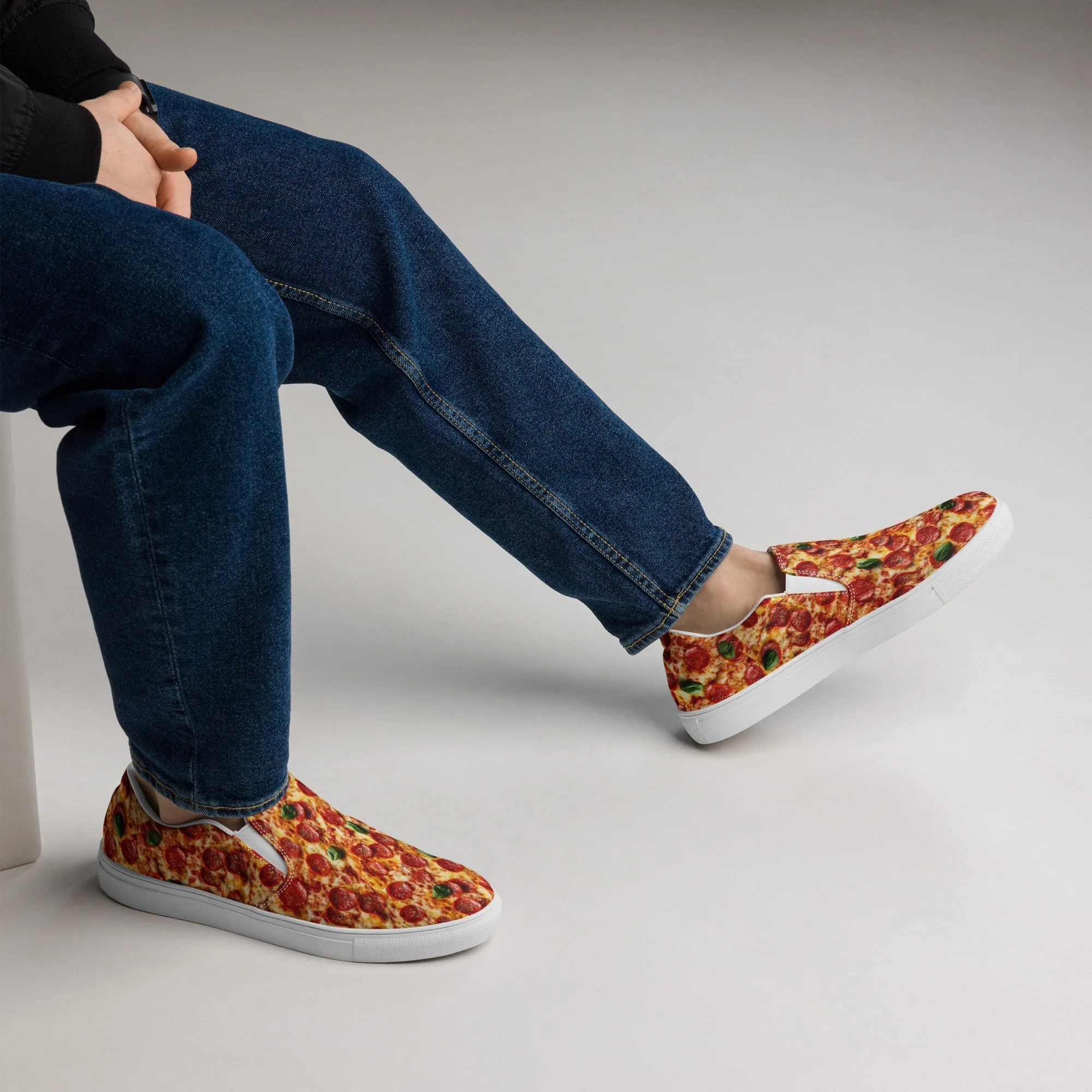 Men’s slip-on canvas shoes - Pizza SG017