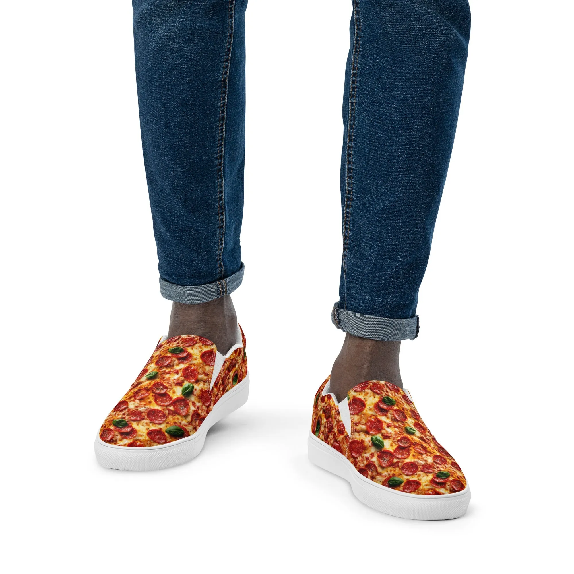 Men’s slip-on canvas shoes - Pizza SG017
