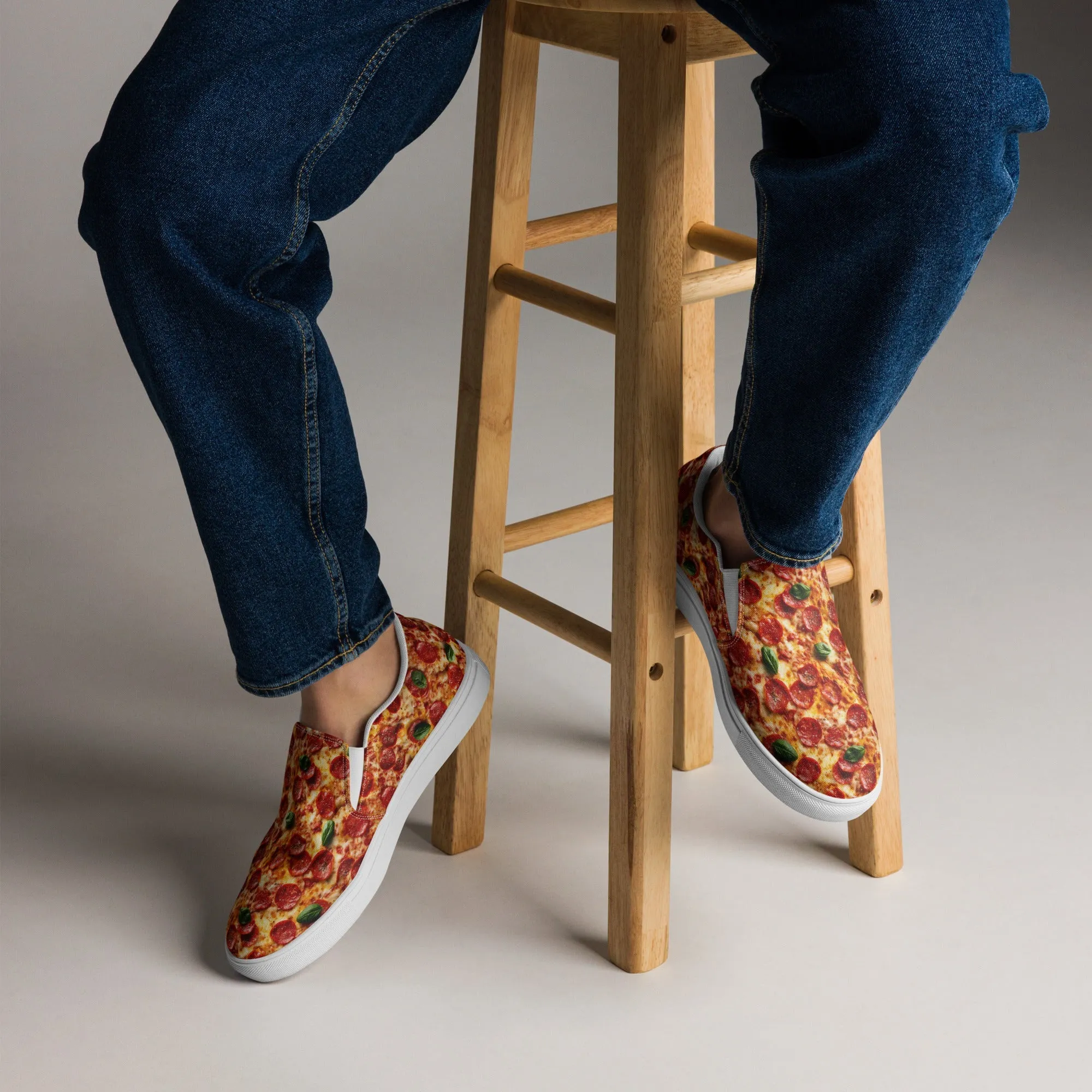 Men’s slip-on canvas shoes - Pizza SG017