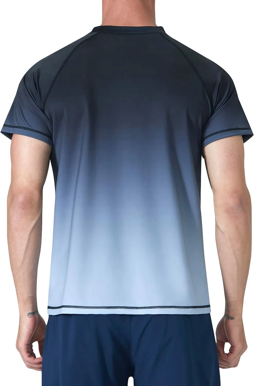 Men's Swim Shirts Rash Guard Short Sleeve UPF 50  UV Sun Protection SPF Shirt Quick Dry Swimming Fishing Water Beach T Shirts