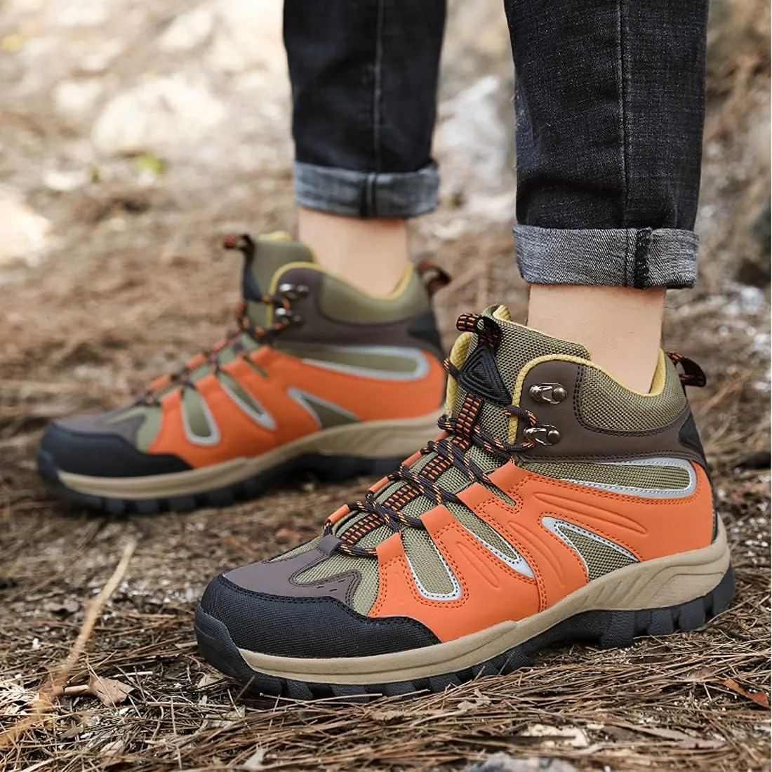 Mens Walking Boots Womens Trekking Shoes Lightweight Outdoor Hiking Boots