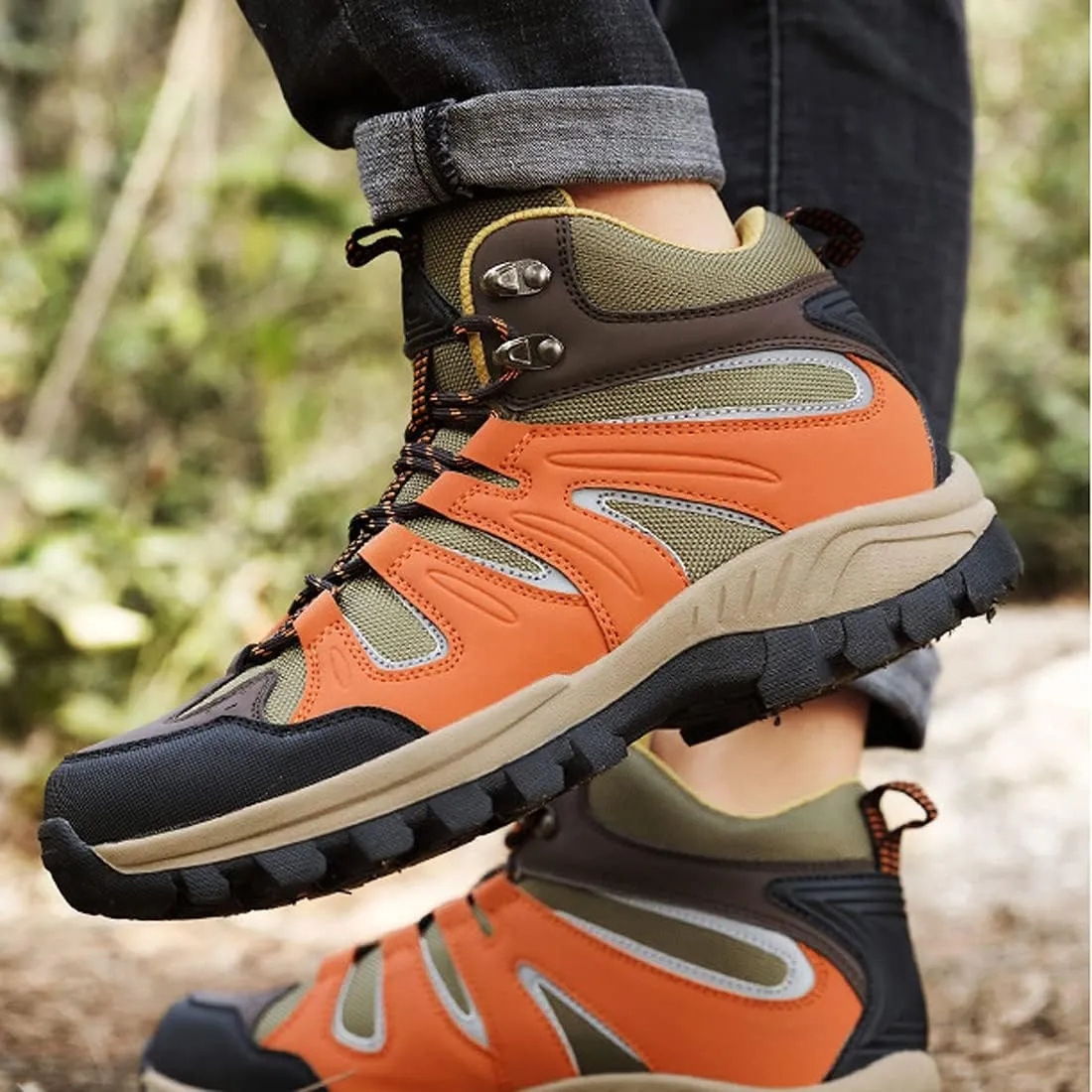 Mens Walking Boots Womens Trekking Shoes Lightweight Outdoor Hiking Boots