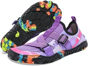 Men's Water Shoes: Quick Dry Swim Shoes for Men & Women, Non-Slip Barefoot Shoes for Beach, Hiking, Diving - Unisex Water Shoes with Nylon & Rubber