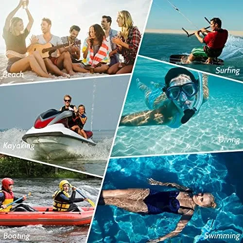 Men's Water Shoes: Quick Dry Swim Shoes for Men & Women, Non-Slip Barefoot Shoes for Beach, Hiking, Diving - Unisex Water Shoes with Nylon & Rubber