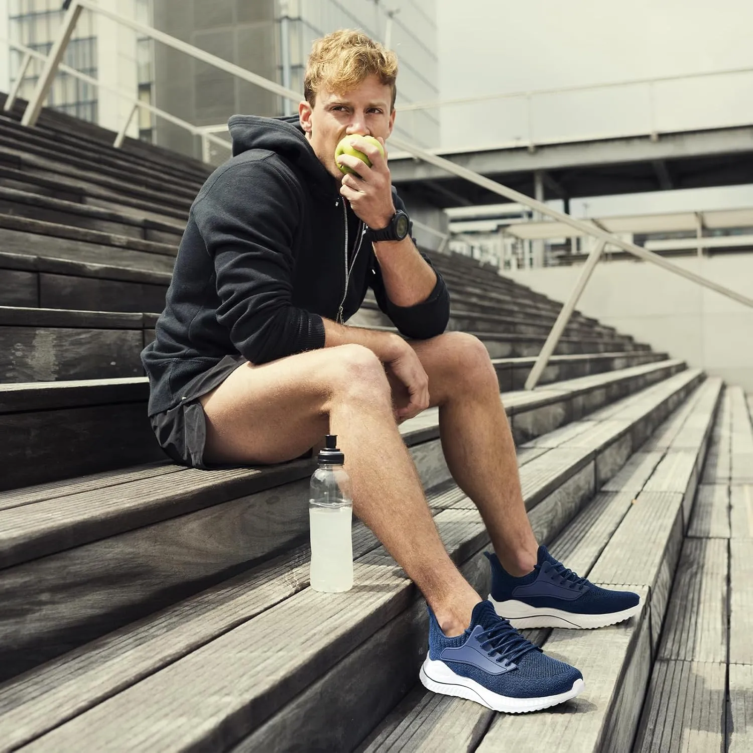 Mens Wide Sneakers Walking Shoes - Wide Slip on Tennis Shoes,Lightweight Breathable Comfortable Running Shoes for Athletic Workout Gym Jogging and Casual Wear Wide Width
