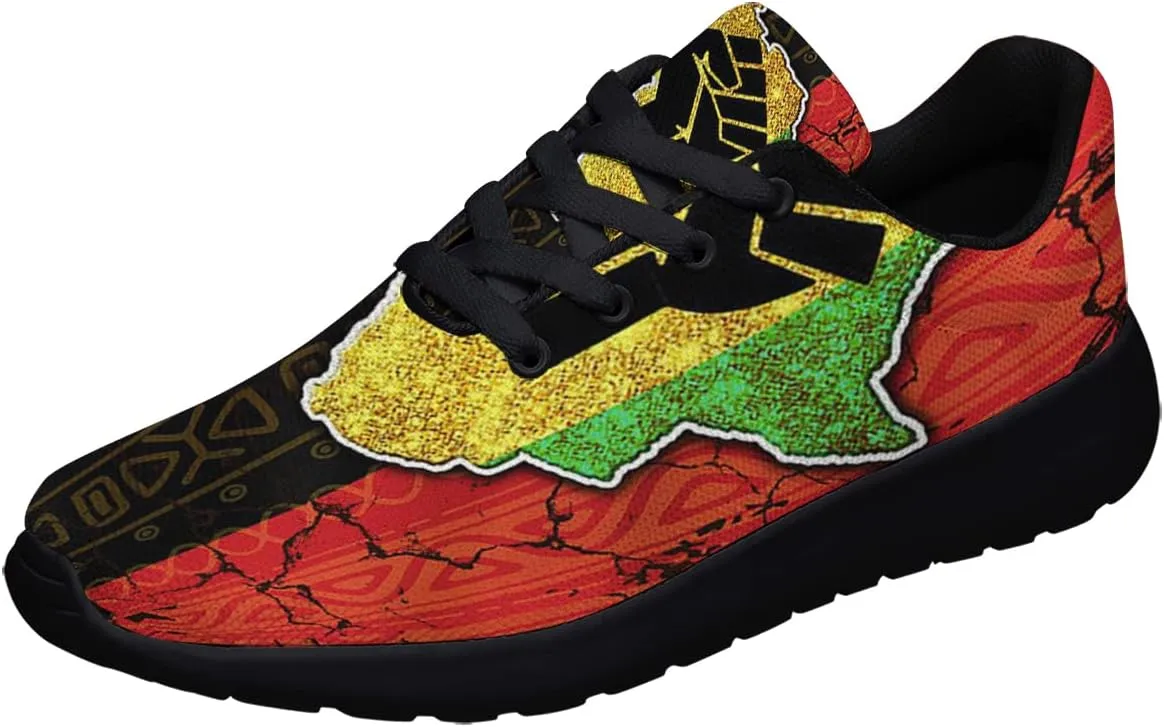 Mens Womens Juneteenth 1865 Shoes,Juneteenth Freedom Athletic Running Tennis Sneakers Casual Black History Shoes