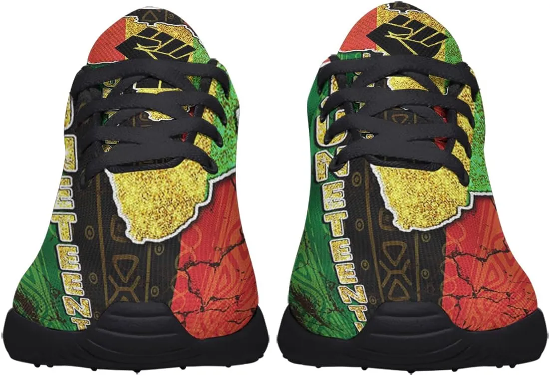 Mens Womens Juneteenth 1865 Shoes,Juneteenth Freedom Athletic Running Tennis Sneakers Casual Black History Shoes