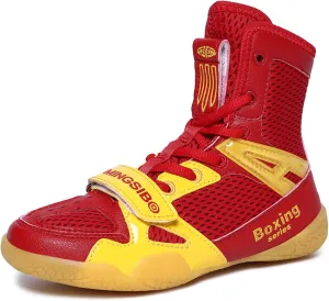 Men's Wrestling Boxing Shoes Unisex Breathable Fitness Sneaker for Workout, Training, Competition Weightlifting Taekwondo Martial Arts