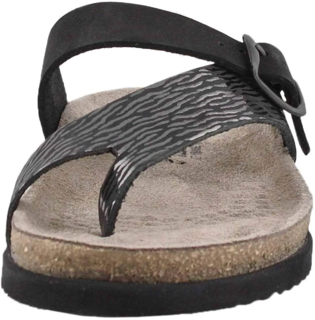 Mephisto Women's Helen Mix Black Leather Sandal