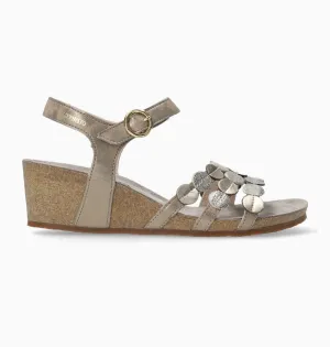 Mephisto Women's Matilde Dark Taupe Leather Wedge