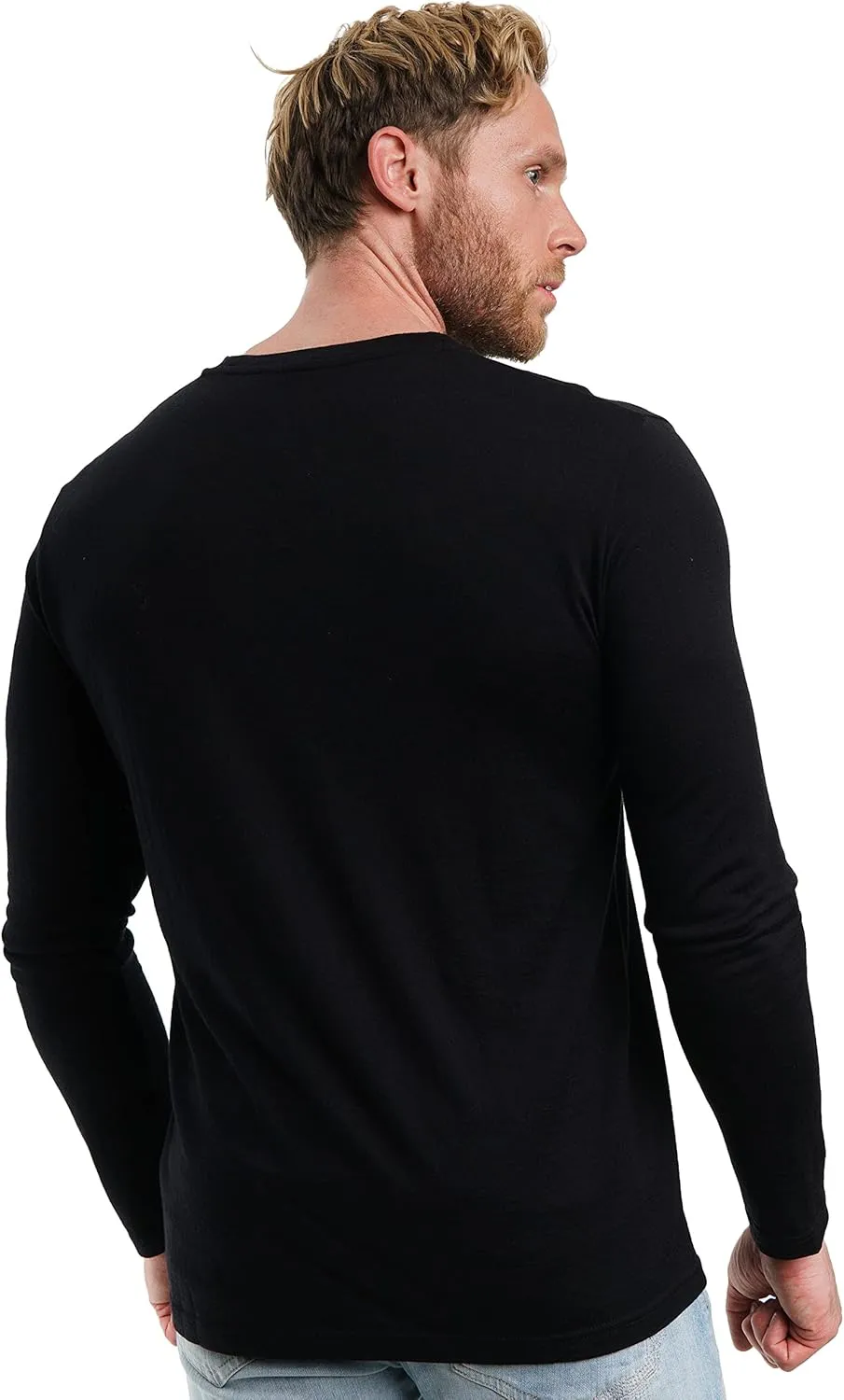 Merino.tech Merino Wool Base Layer - Mens 100% Merino Wool Long Sleeve Thermal Shirts Heavyweight, Midweight, Lite with Socks