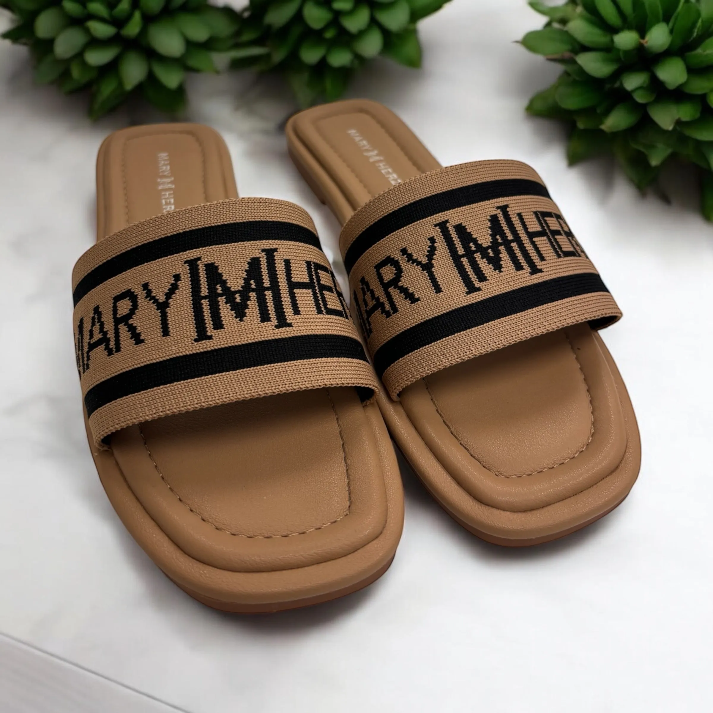 MHS-COTTON LOGO SANDALS
