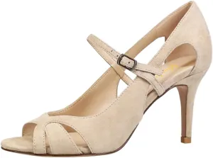 miss left Women Graceful Peep Toe Cutout Heeled Sandals Single Strap Buckle Thin High Heel Stylish Party Casual Pump Shoes Size 4-16 US