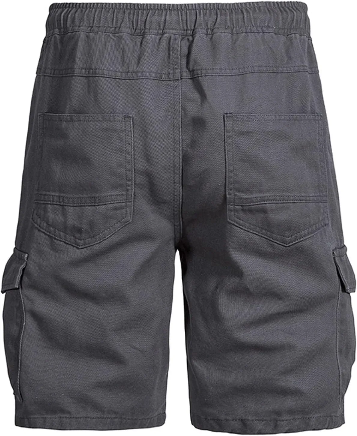 Muscularfit Cargo Shorts for Men 2024 Trendy Cotton Multi Pocket Tooling Shorts Casual Elastic Waist Drawstring Sport Shorts