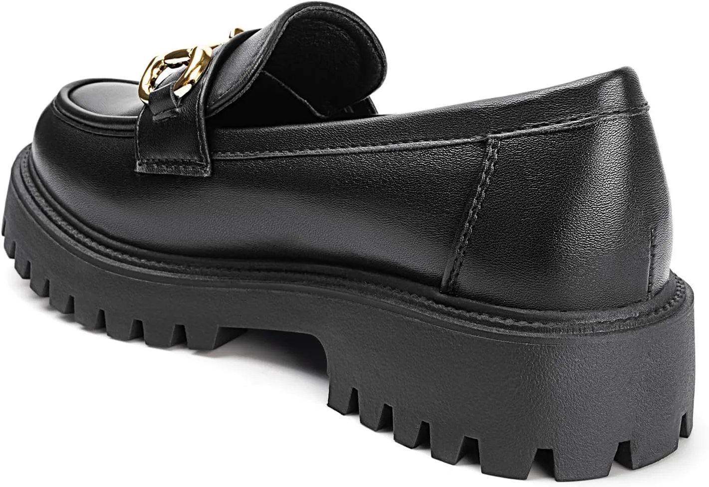 MUSSHOE Loafers for Women Platform Chunky Comfortable Slip-On Womens Loafers Fashion Business Work Dressy Casual Shoes