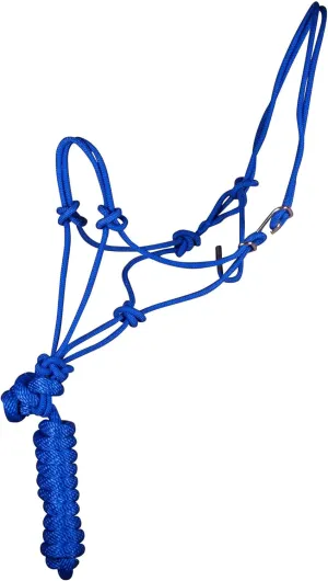 Mustang Easy-On Rope Halter Blue