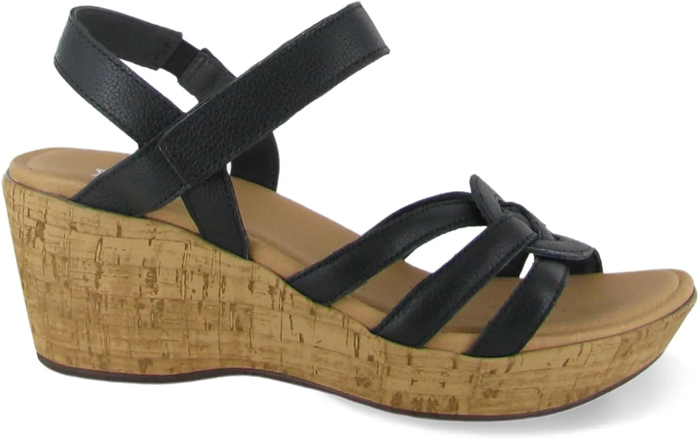 Naot Women's Tropical Sandal Black Soft Leather 39
