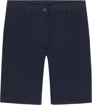 Nautica Girls' School Uniform Bermuda Shorts, Pull-on Fit, Stretchy Material, Functional Pockets